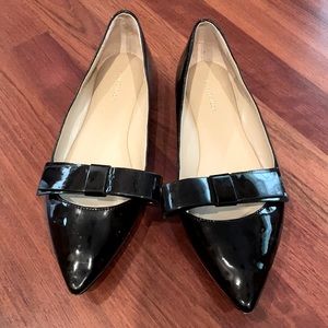 Ann Taylor Tilda Patent Bow Flats